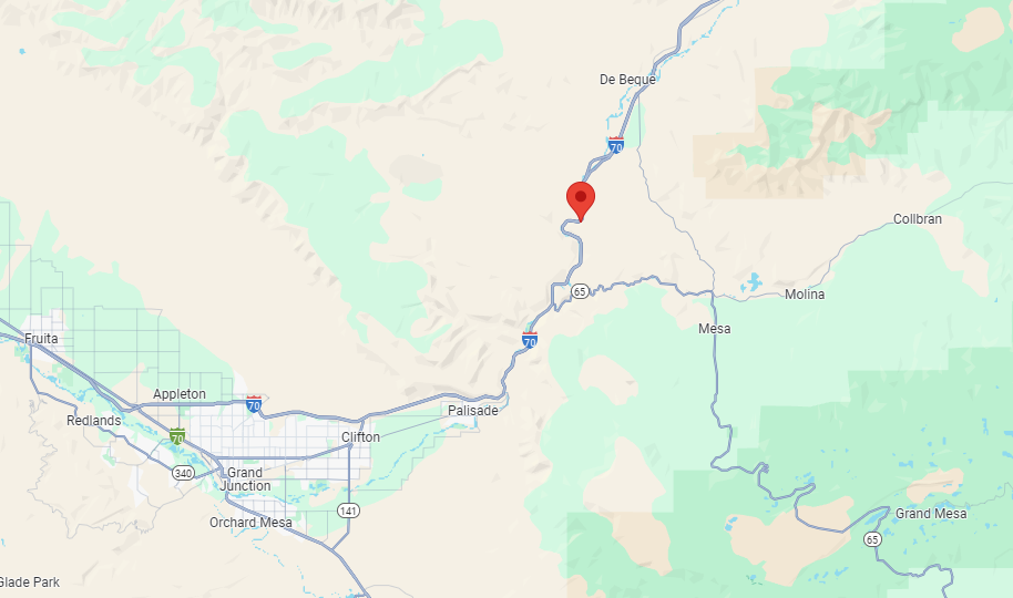 Traffic Hazard, Fuel Leak, I-70 Mile Marker 55