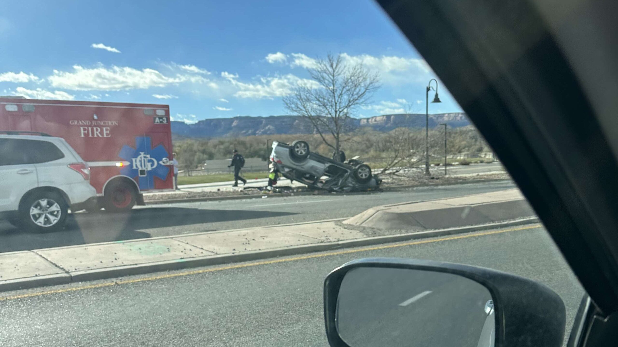 Vehicle Rollover Accident, Dos Rios Dr & Riverside Pkwy