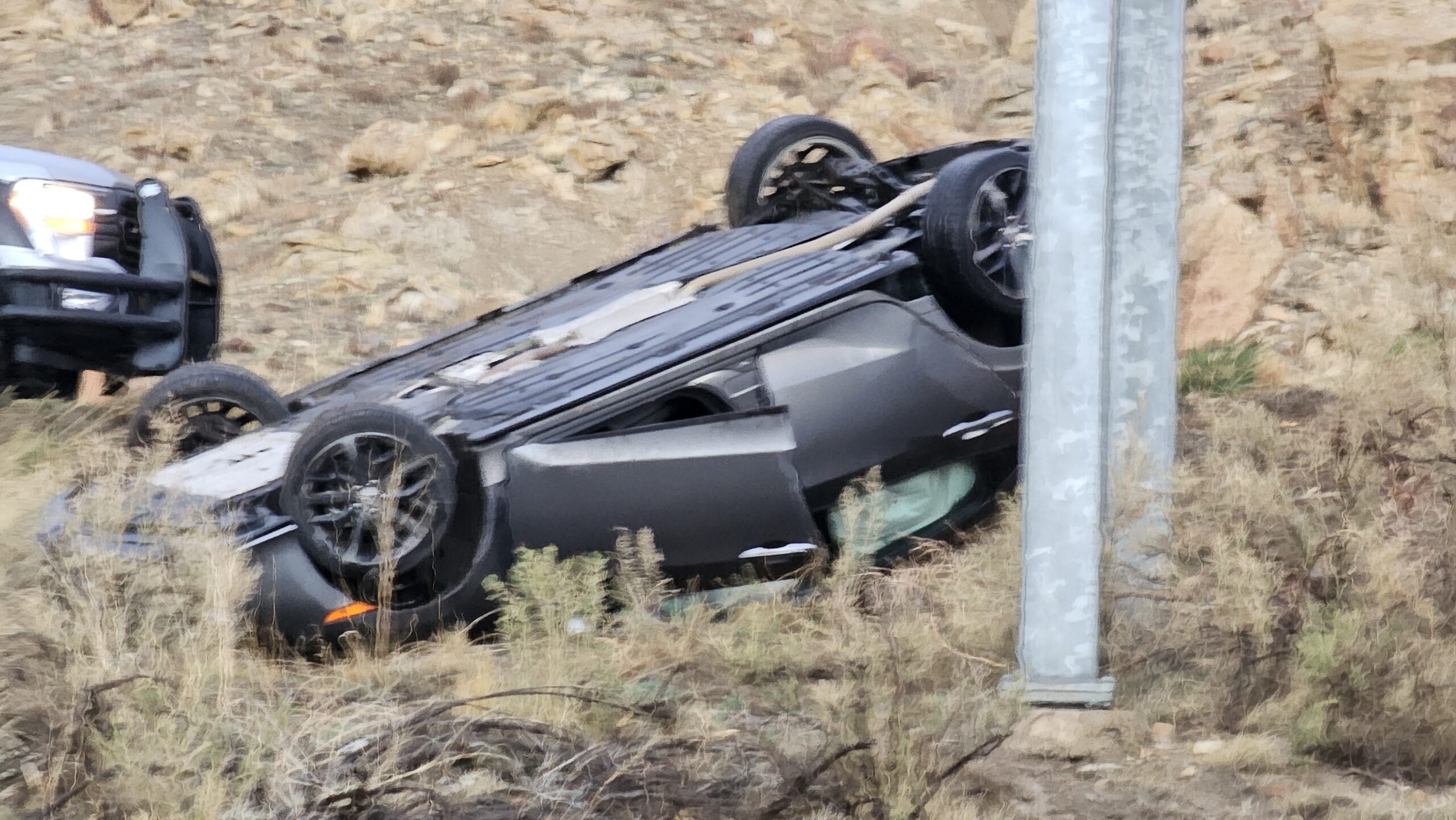 Vehicle Rollover Accident, Exit 42 I-70 Palisade