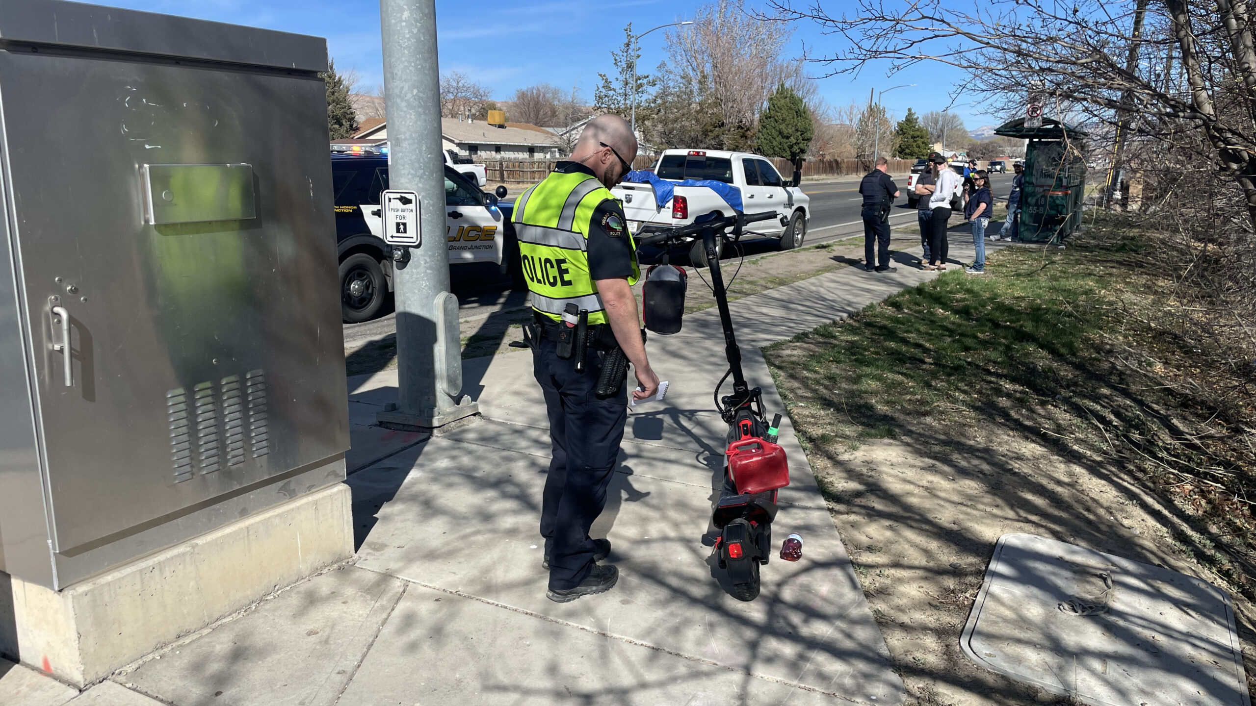 Vehicle vs Scooter, Patterson Rd & 29 1/2 Rd