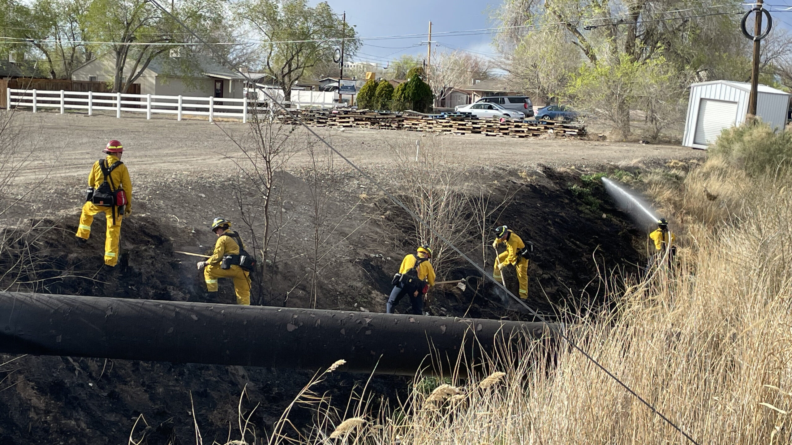 Brush Fire, Area of I-70B & 28 Rd