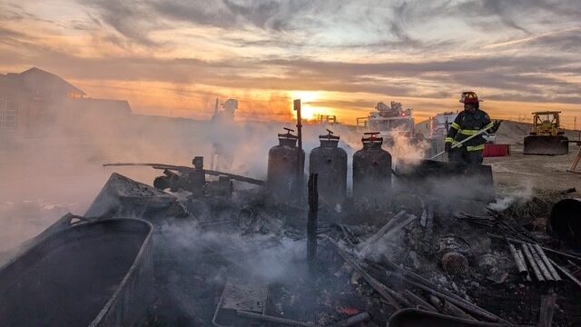 Shed Fire, Area of M Rd & 22 Rd Fruita