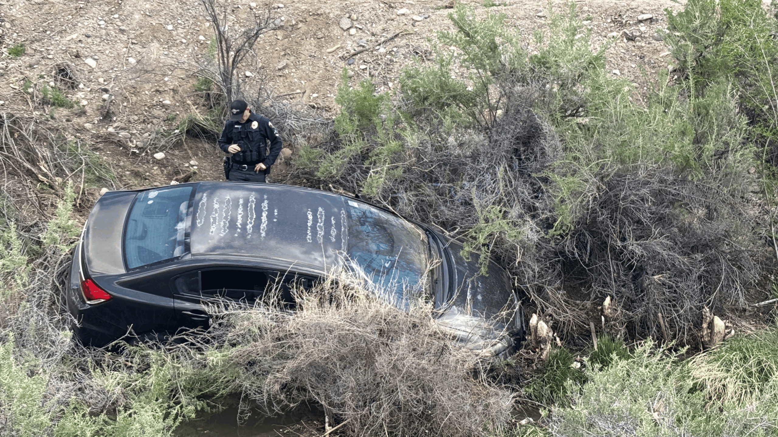 Vehicle into Canal, Patterson Rd & 29 Rd