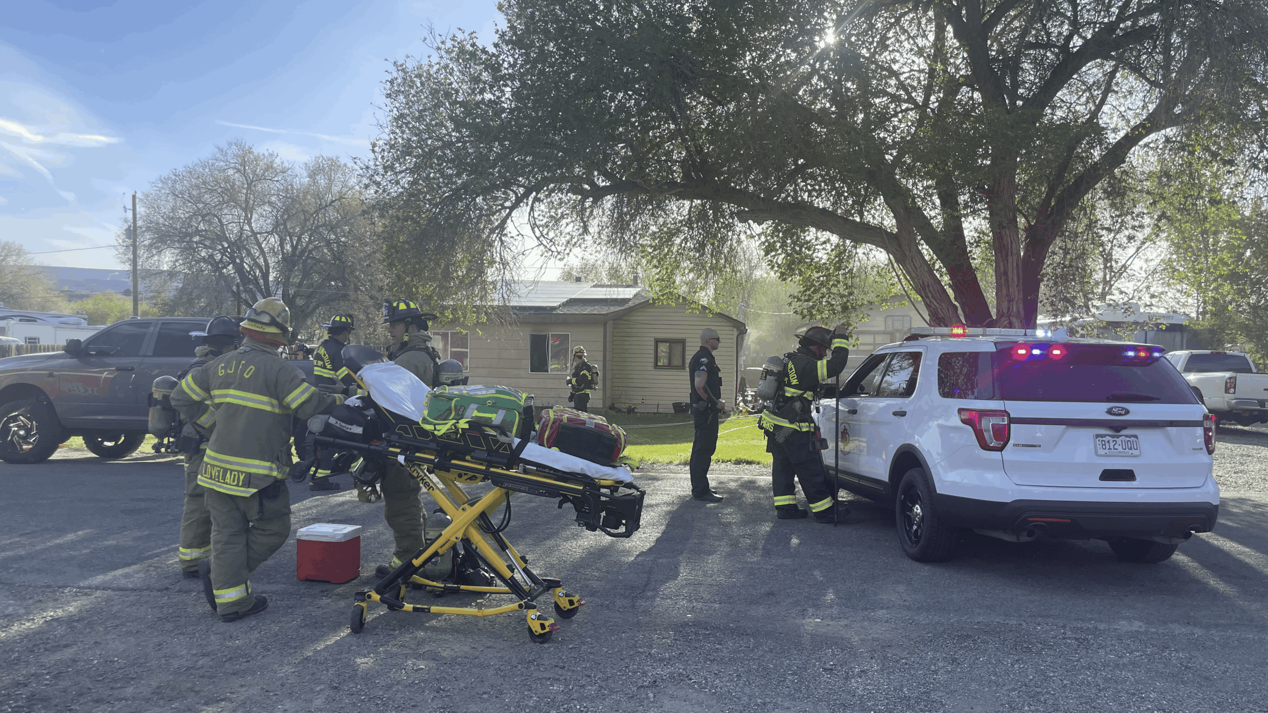 House Fire, Holly Ln & Unaweep Ave Orchard Mesa