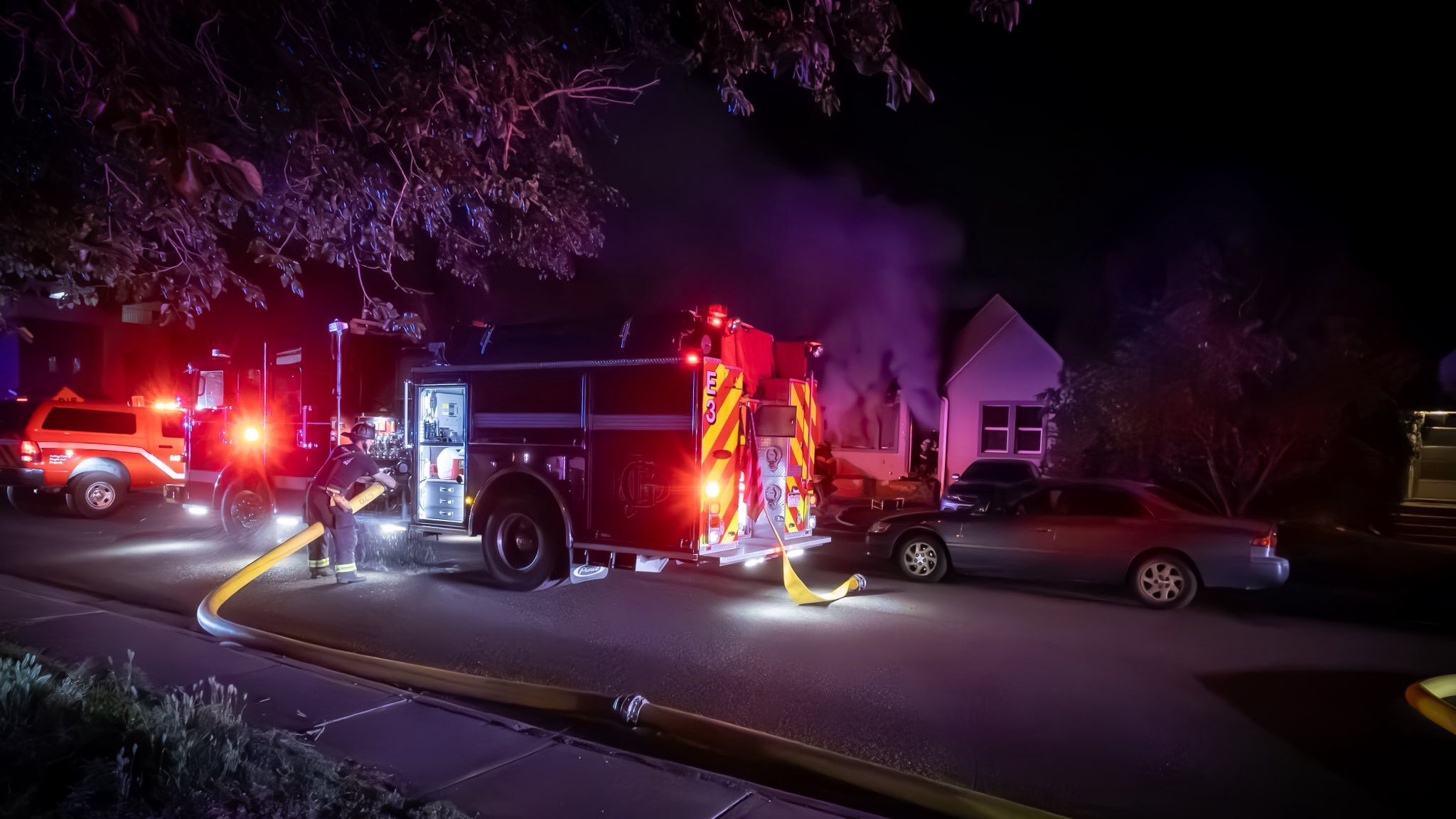 House Fire, Bunting Ave & N 12th St