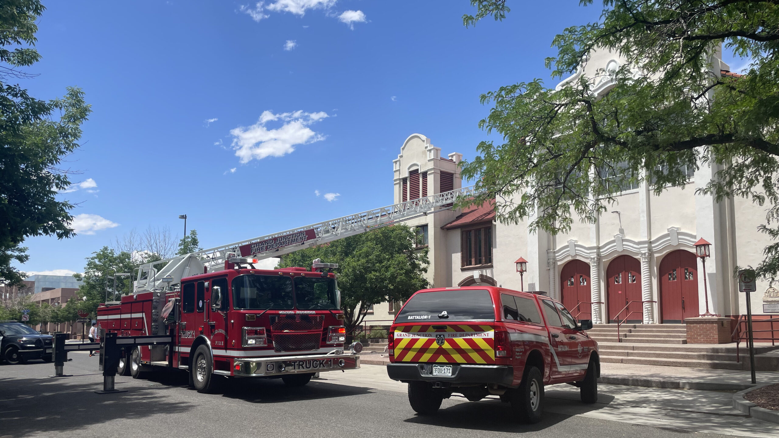 Possible Fire, Methodist Church, White Ave & N 5th St