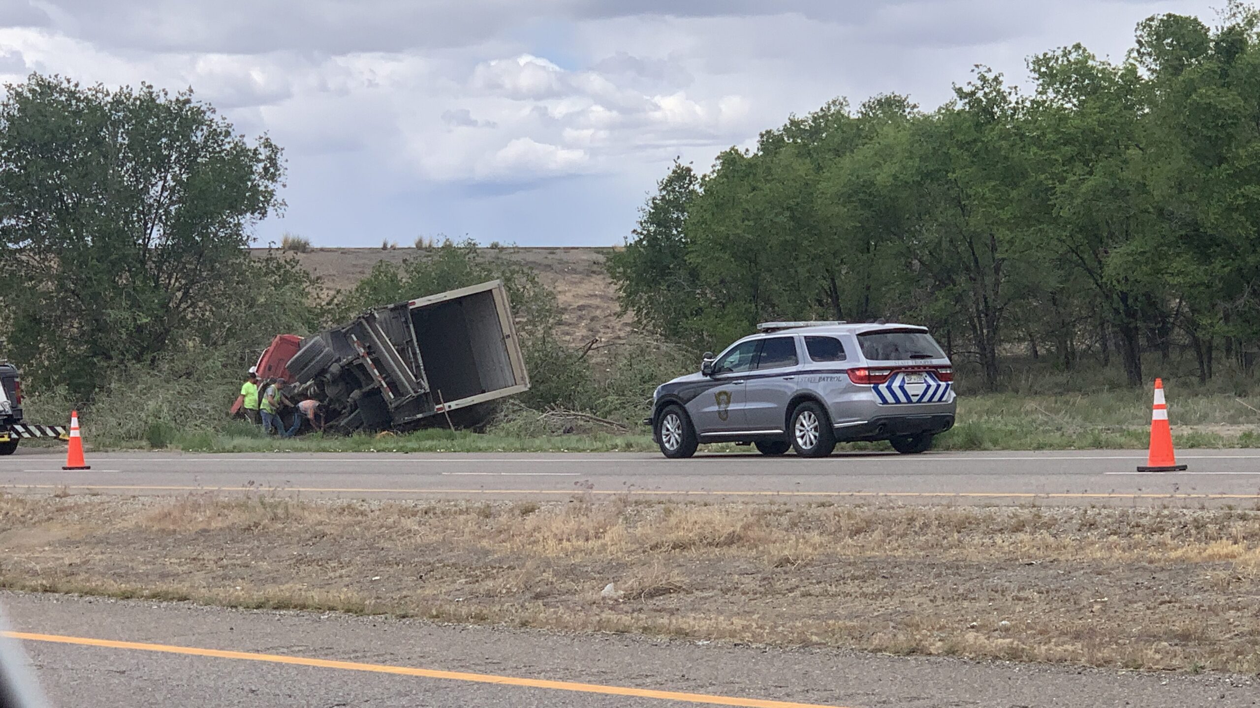Single Vehicle Rollover, Area of I-70 Near 24 1/2 Rd