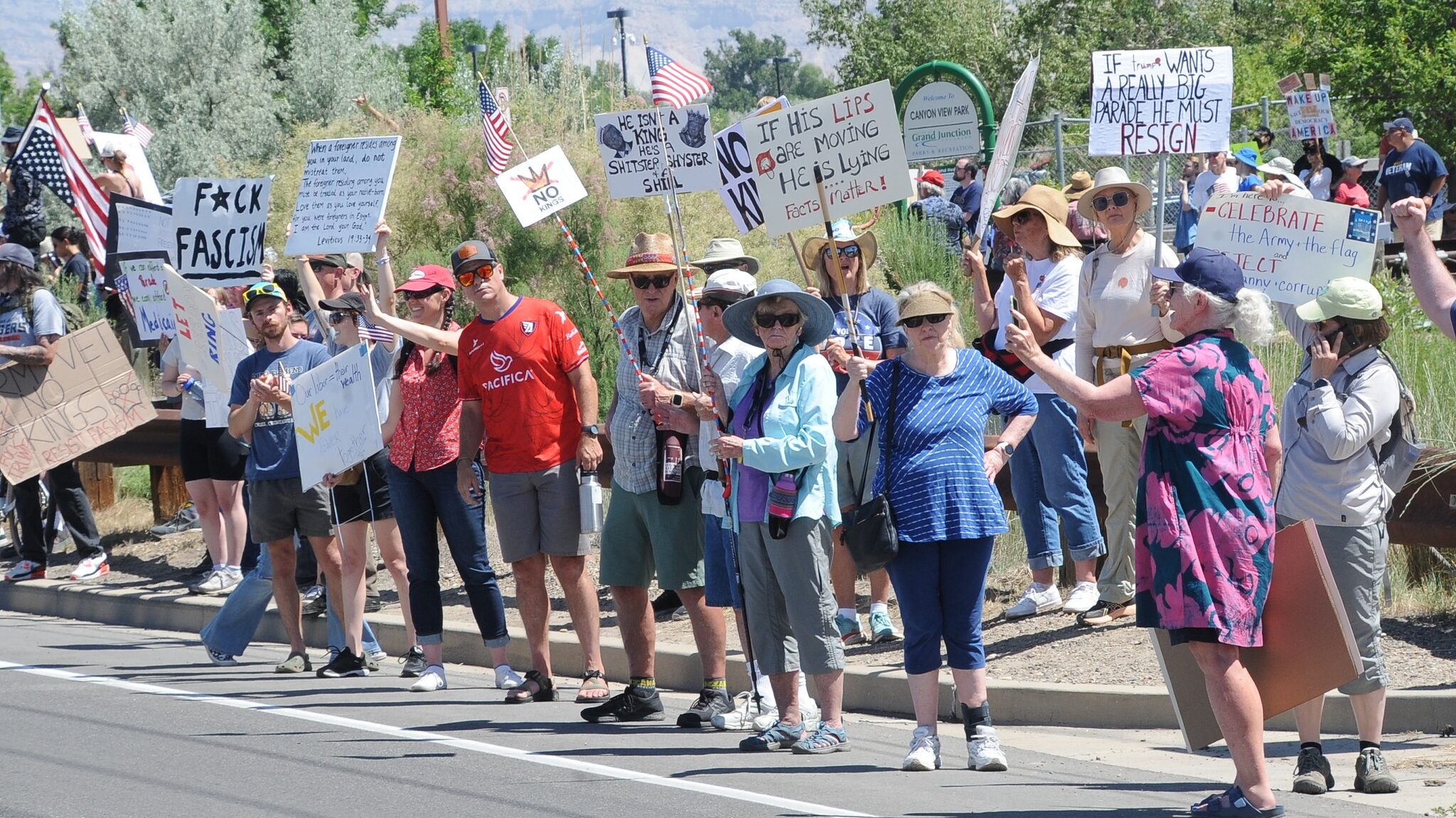 Demonstration / Protest, Canyon View Park, G Rd & 24 Rd