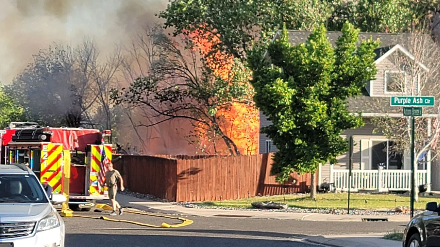 Brush Fire, Purple Ash Cir & Autumn Breeze Dr Clifton