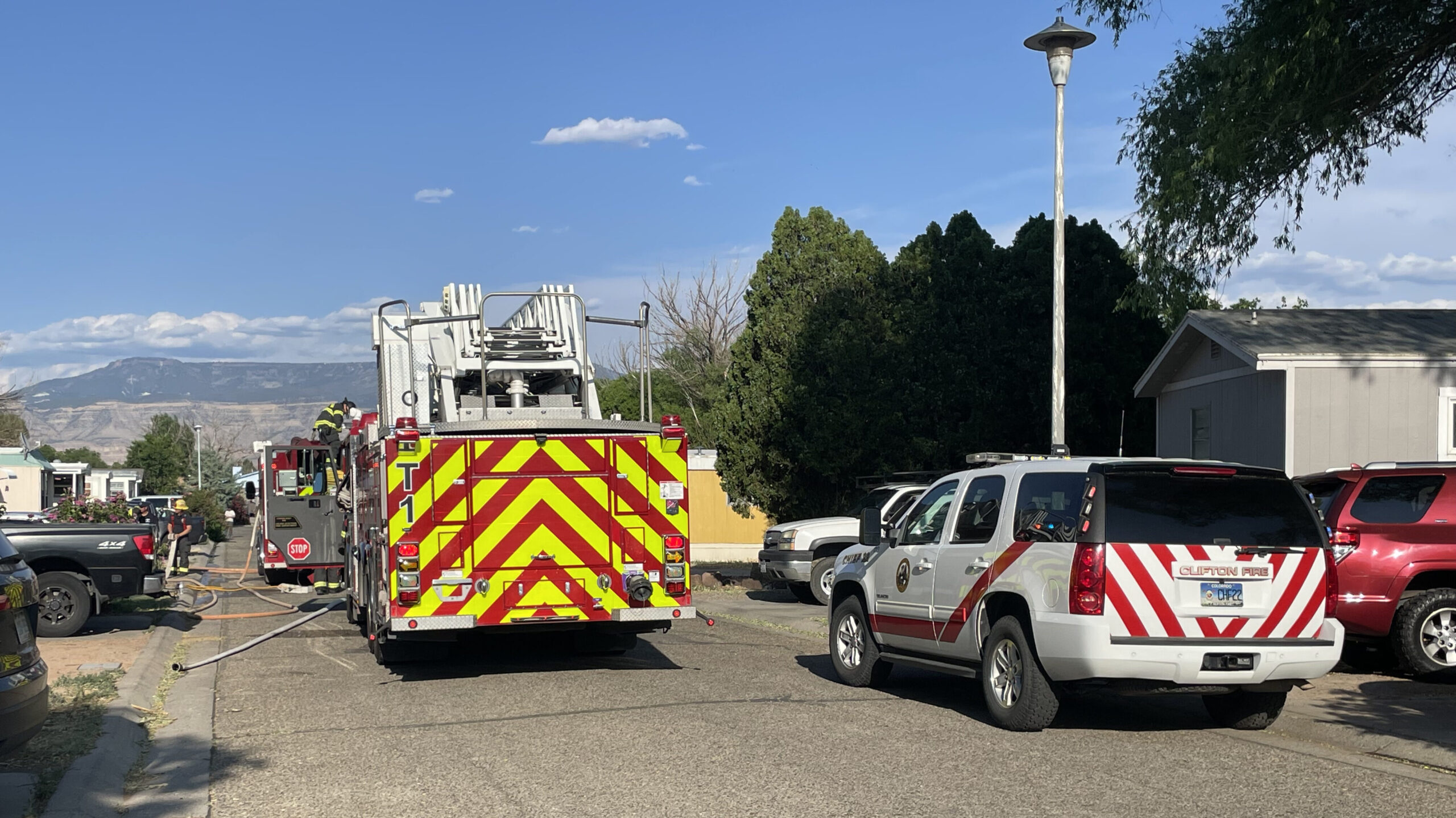 House Fire, Applewood Trailer Park, E Rd & 31 1/2 Rd Clifton