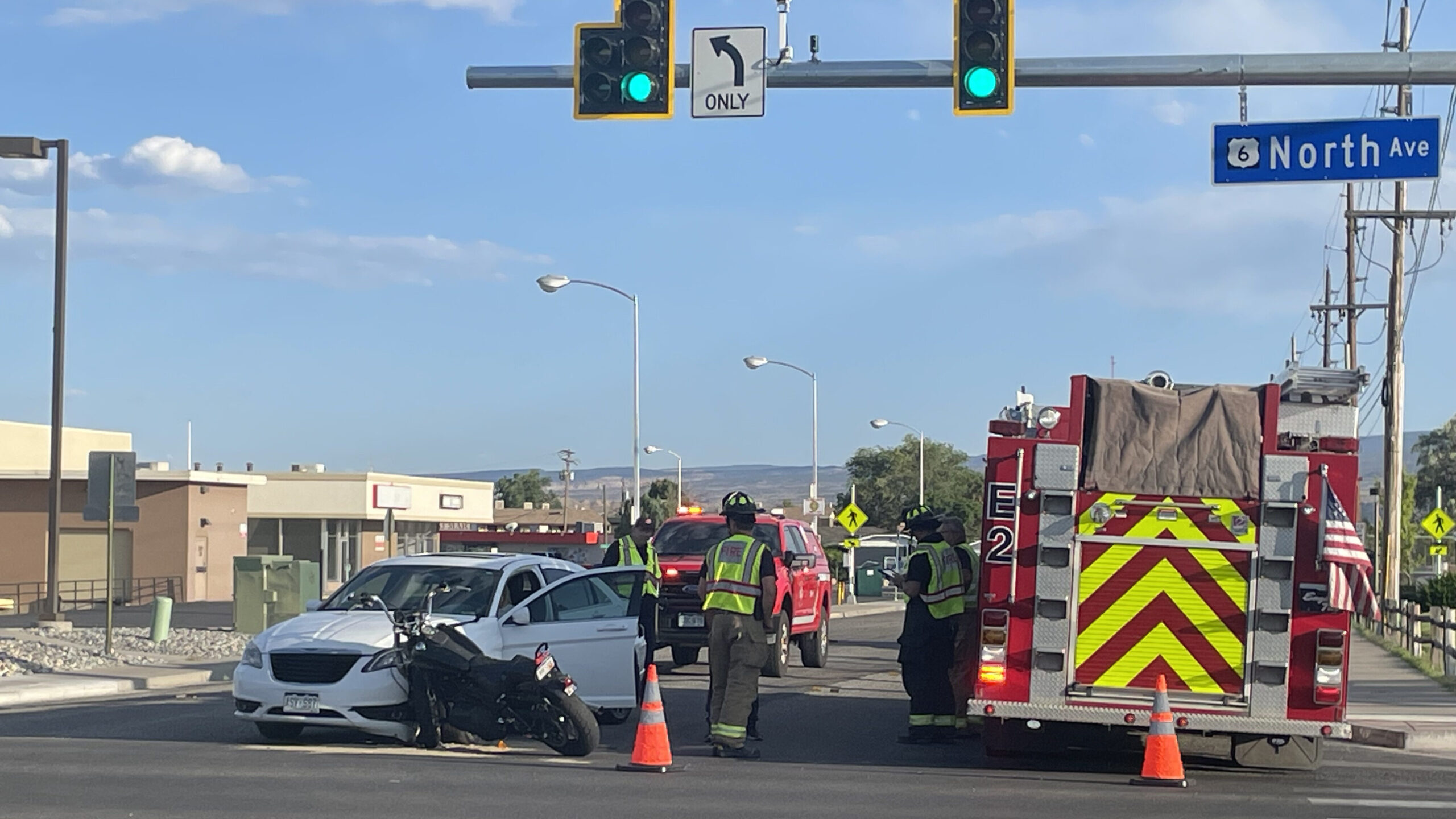 Vehicle vs Motorcycle, North Ave & N 23rd St