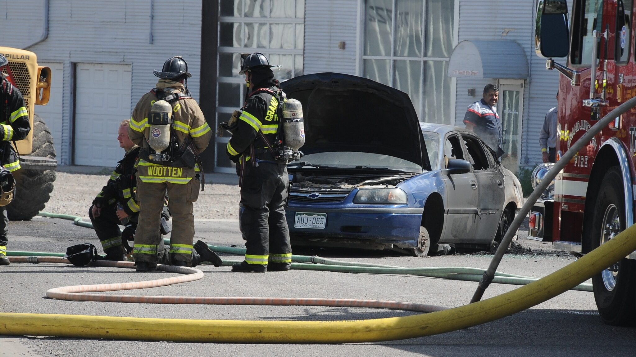 Vehicle Fire Erupts in Downtown Grand Junction