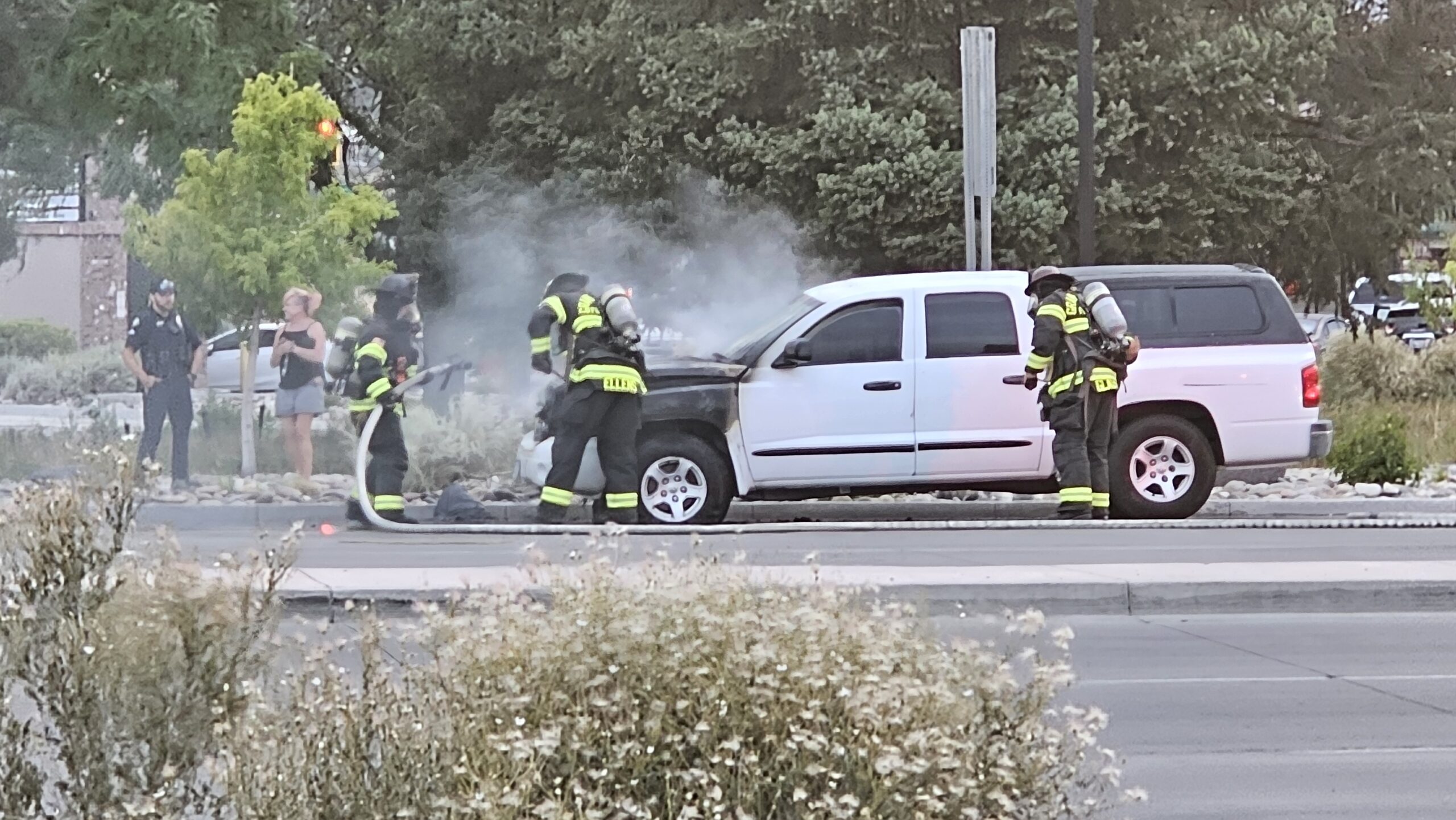 Vehicle Fire, Grand Ave & N 1st St