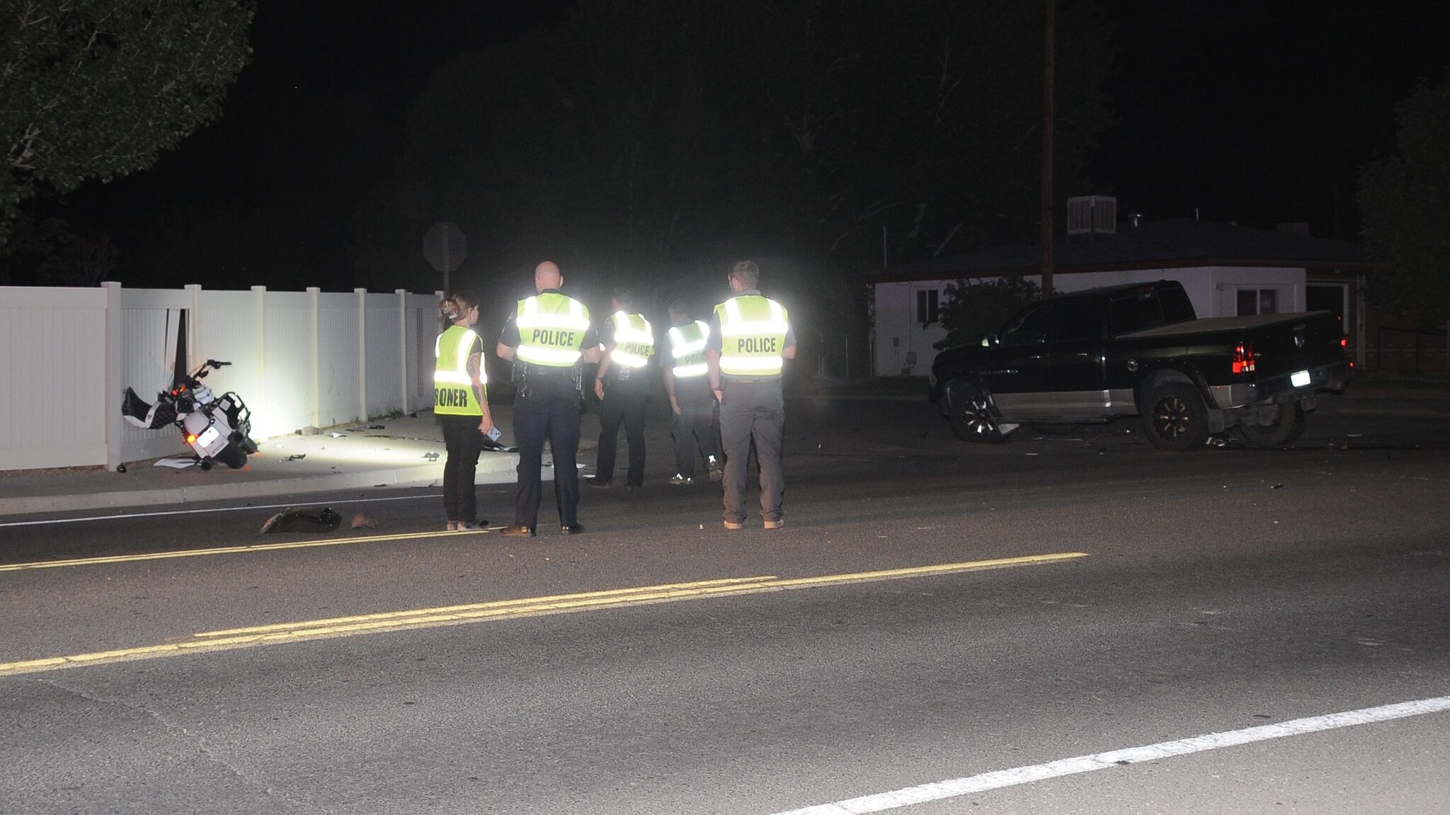 Motorcycle vs Vehicle, B 1/2 Rd & 29 Rd