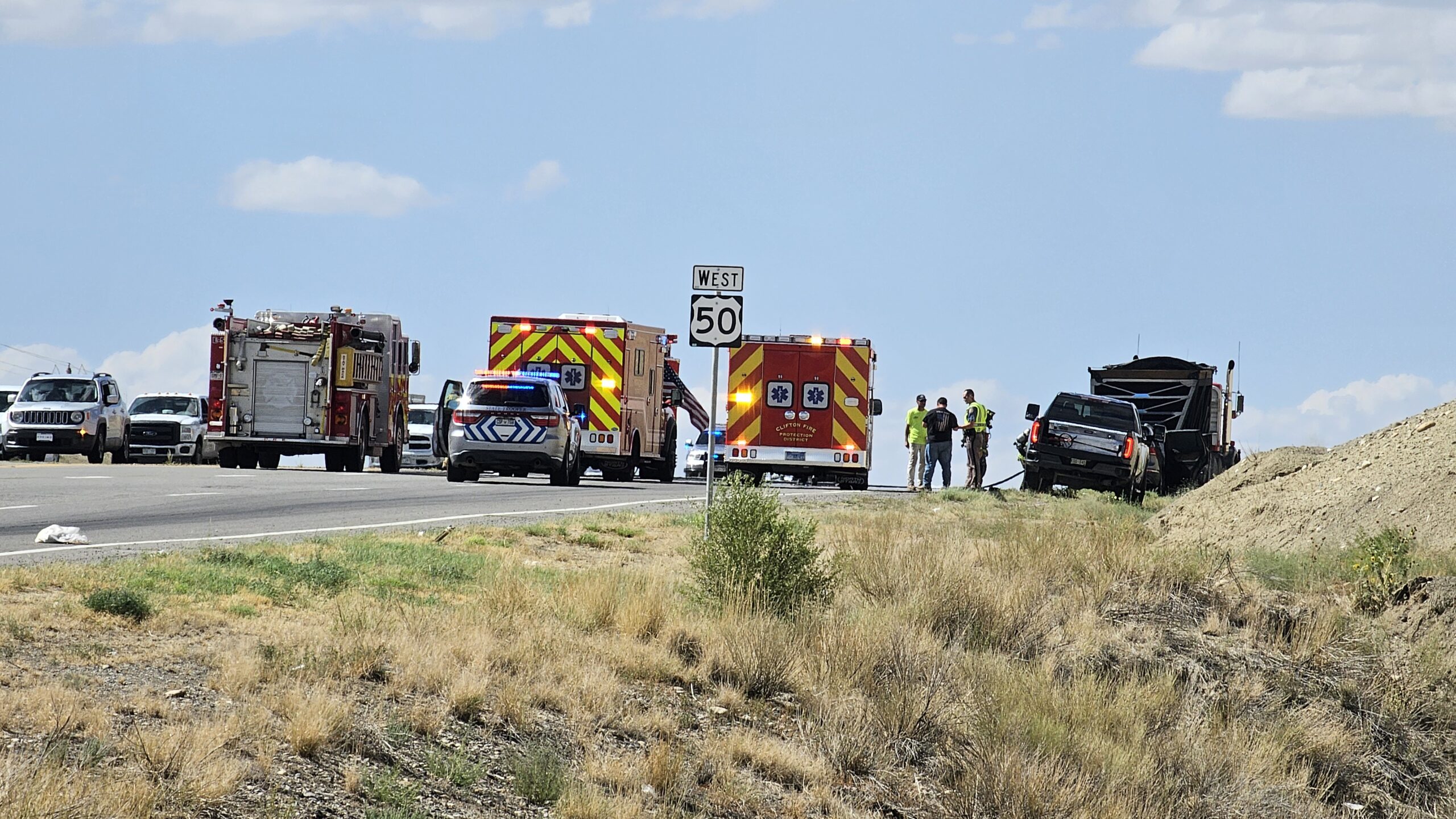 Vehicle Accident / Fire, Hwy 50 & 32 Rd