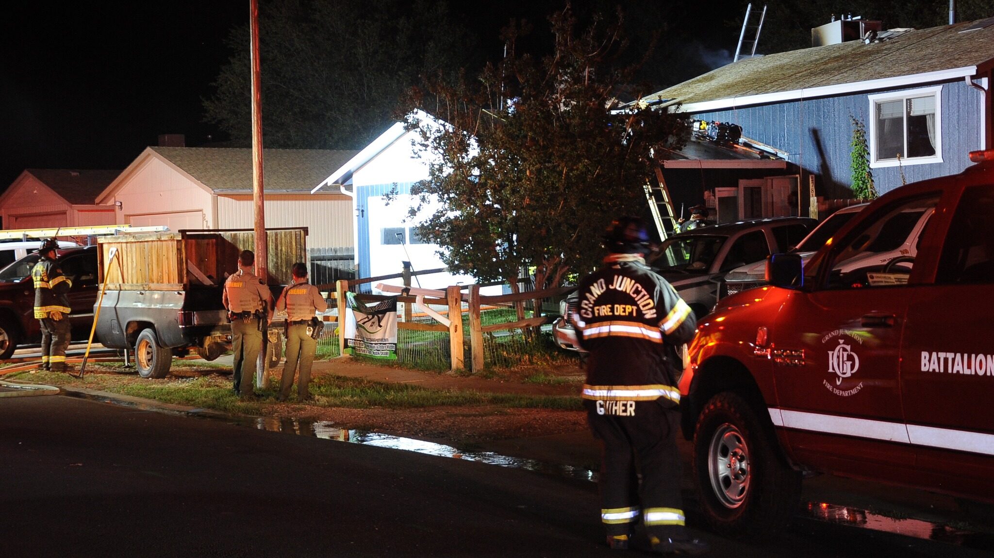 House Fire, Lexington Ct & Lynwood St Orchard Mesa