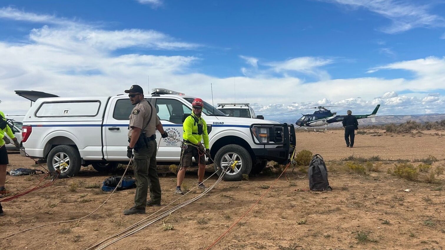 Paraglider Rescued After Accident West of Mack