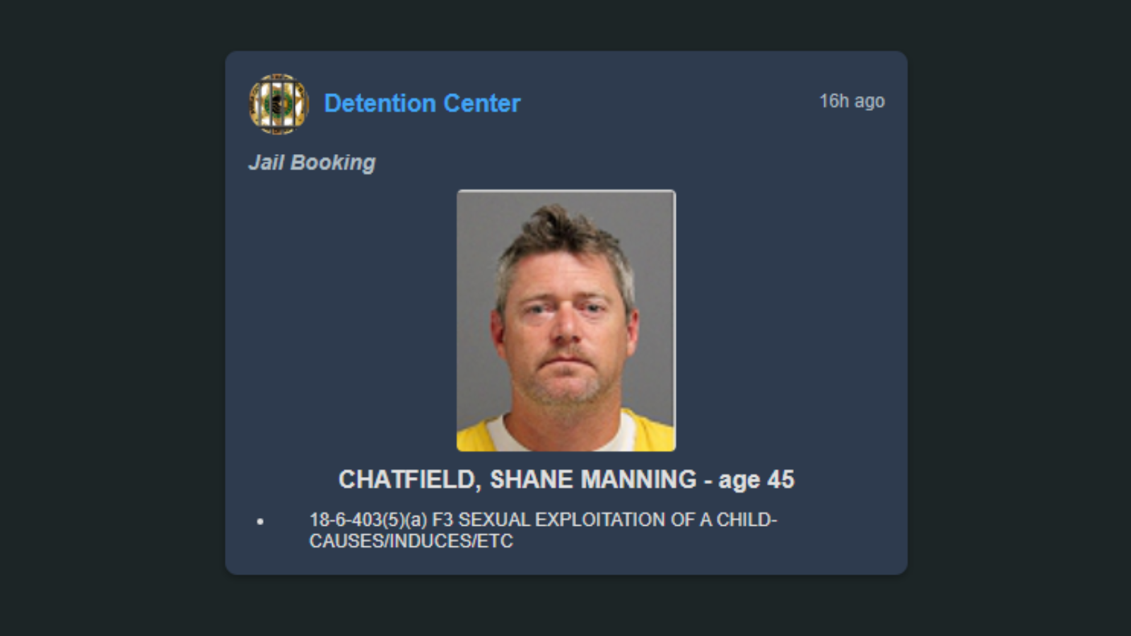 Man Arrested for Child Exploitation
