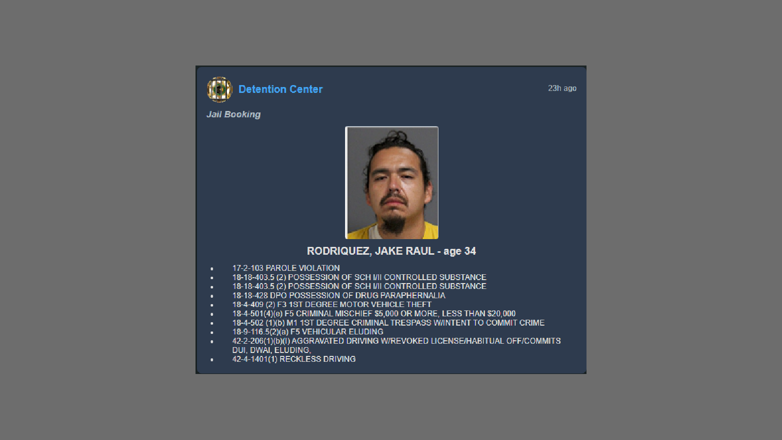 Two in Custody Following Clifton Vehicle Theft and Pursuit