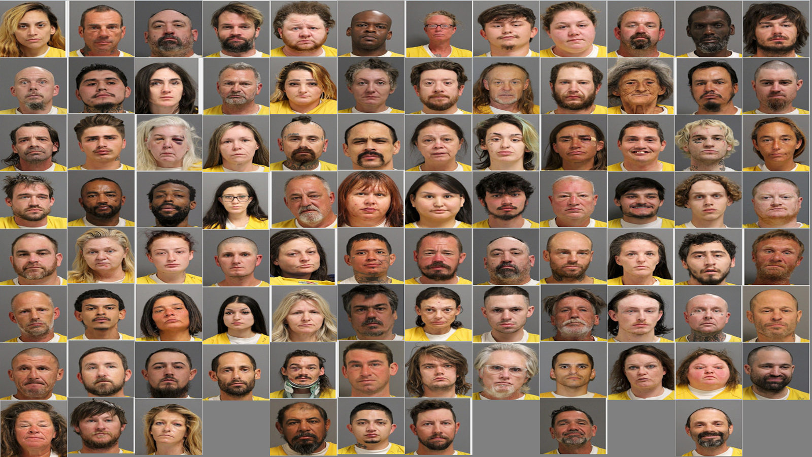 Weekly Jail Bookings for 10/12/25 to 10/18/25