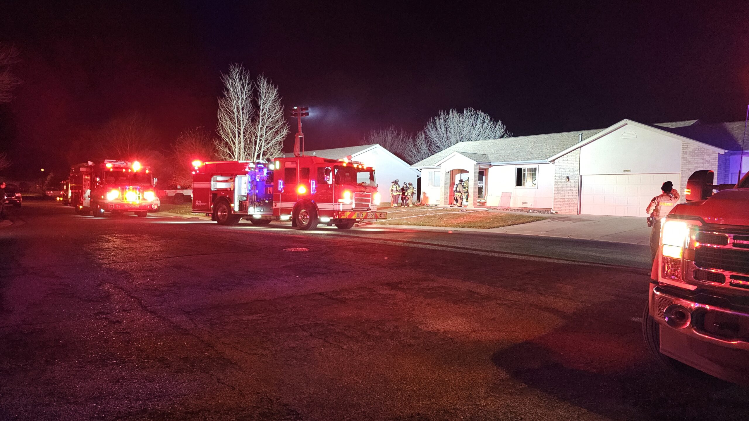 House Fire, Patterson Rd & Shadowbrook Dr