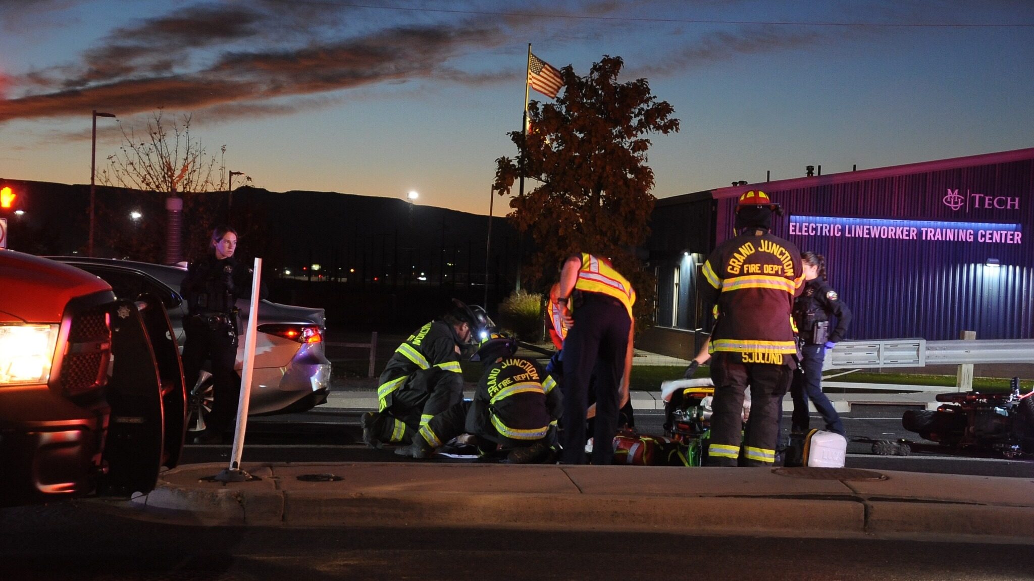 Motorcycle vs Vehicle, D 1/2 Rd & 29 Rd