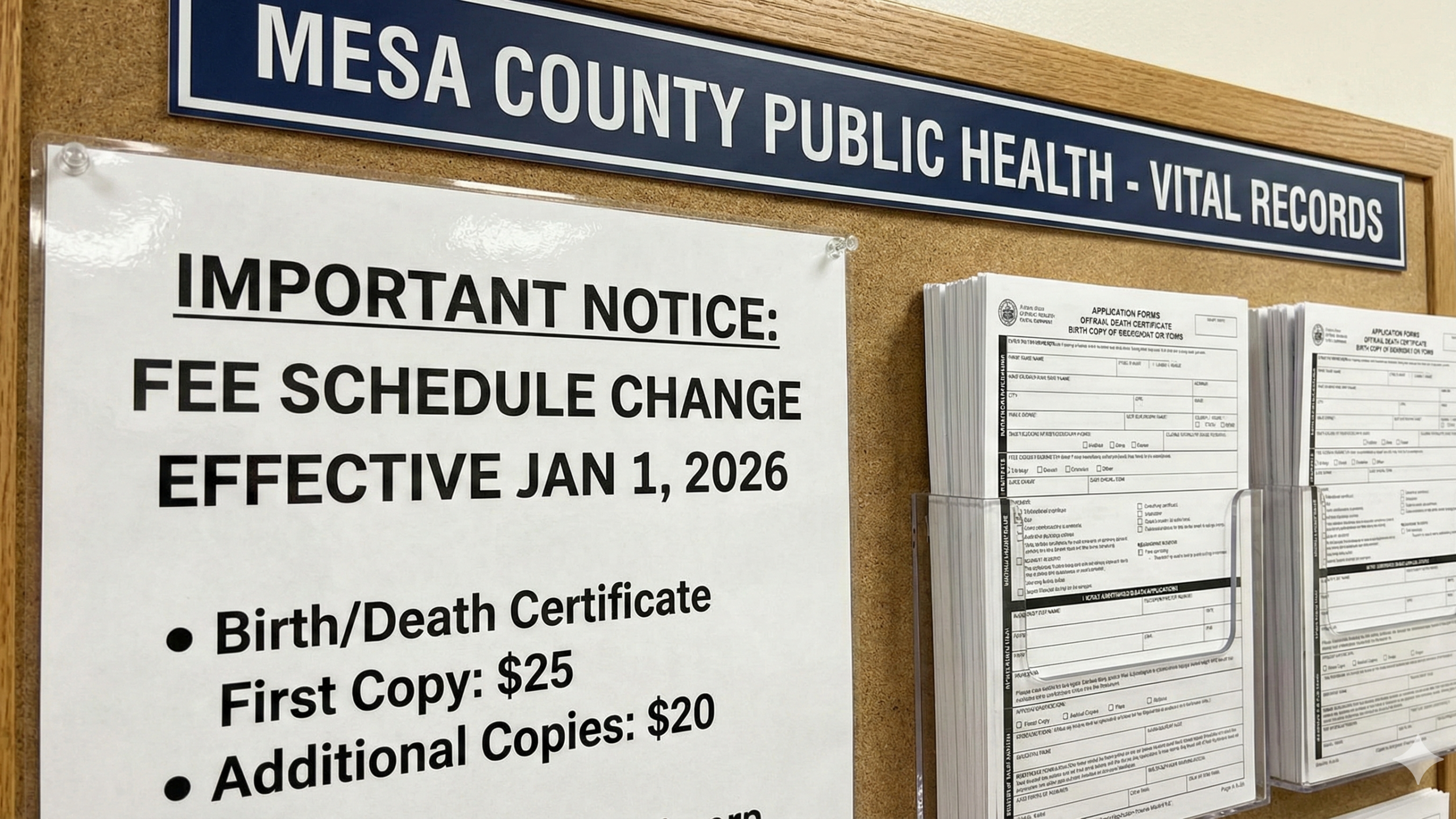 Increased Fees for Birth and Death Certificates Starting 2026