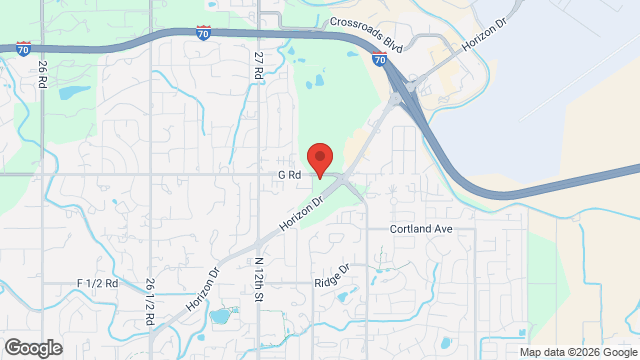 Vehicle vs Building, G Rd & Horizon Dr