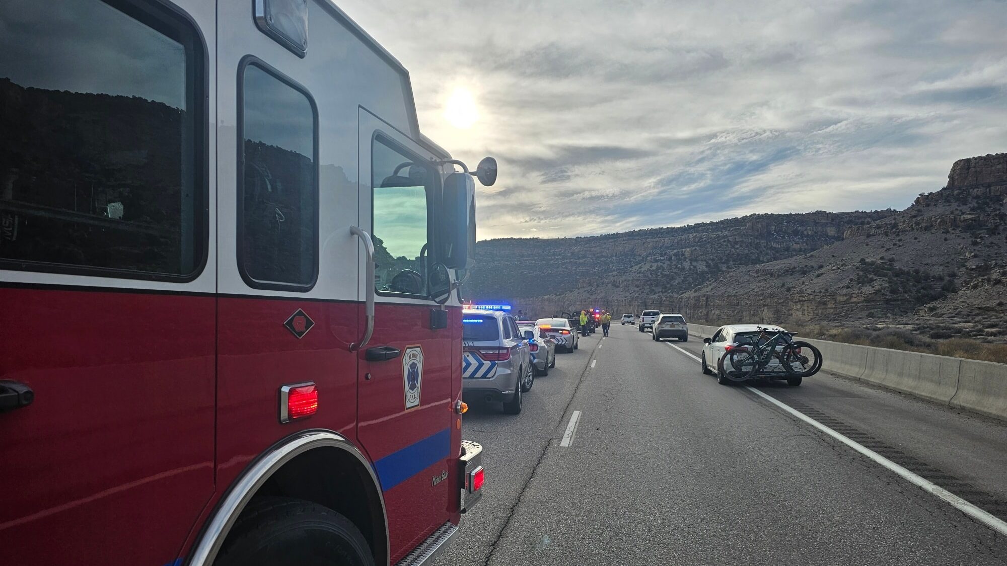 Three Vehicle Crash, Mile 52 on I-70