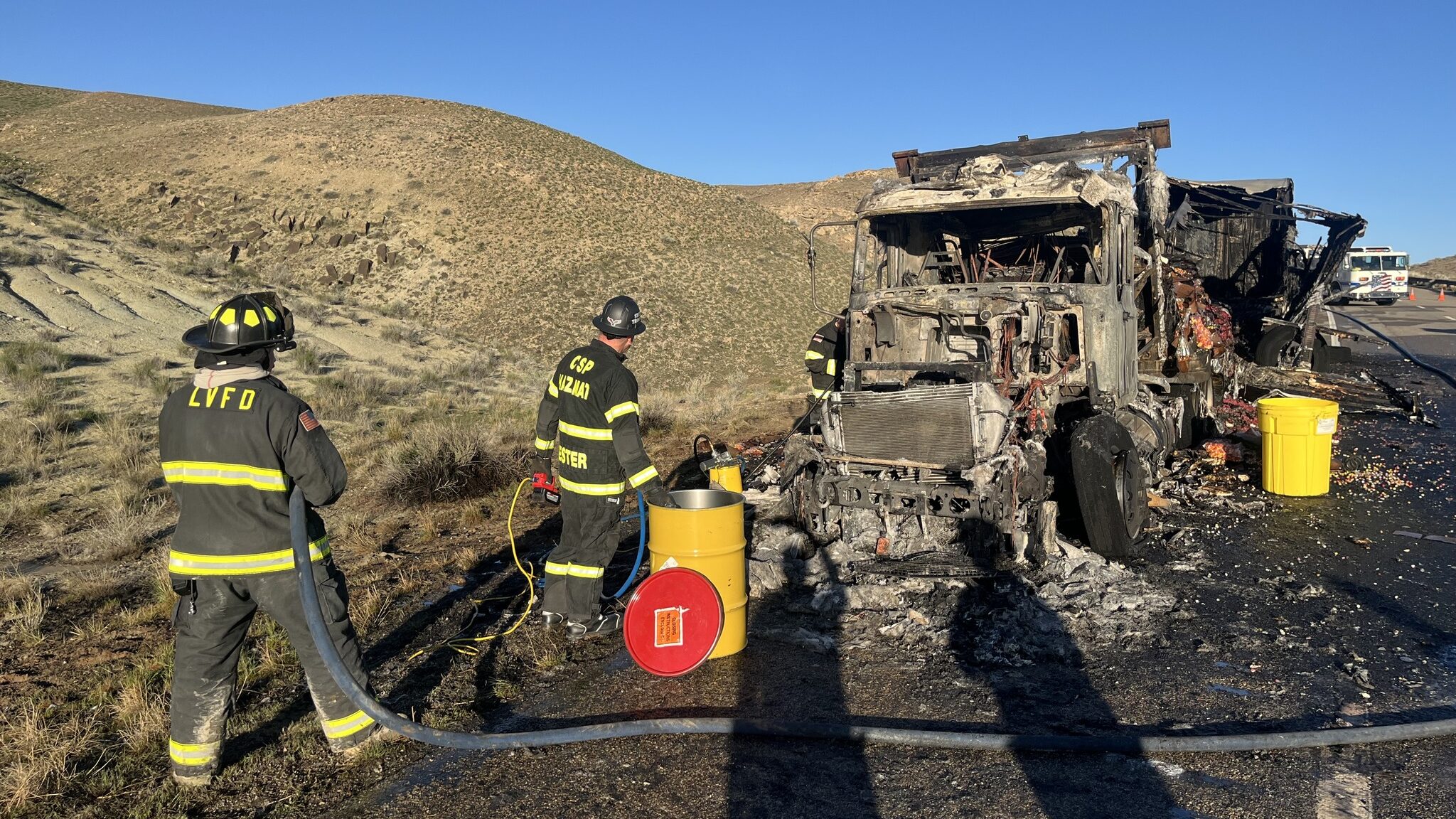 Semi-Truck Fire Extinguished on I-70 Early Thursday Morning