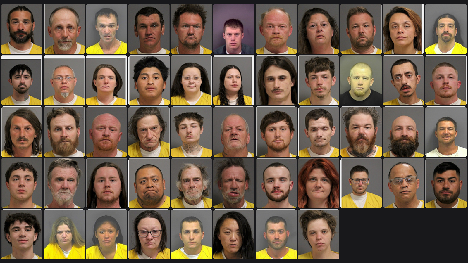 Weekly Jail Bookings for 3/15/26 to 3/21/26