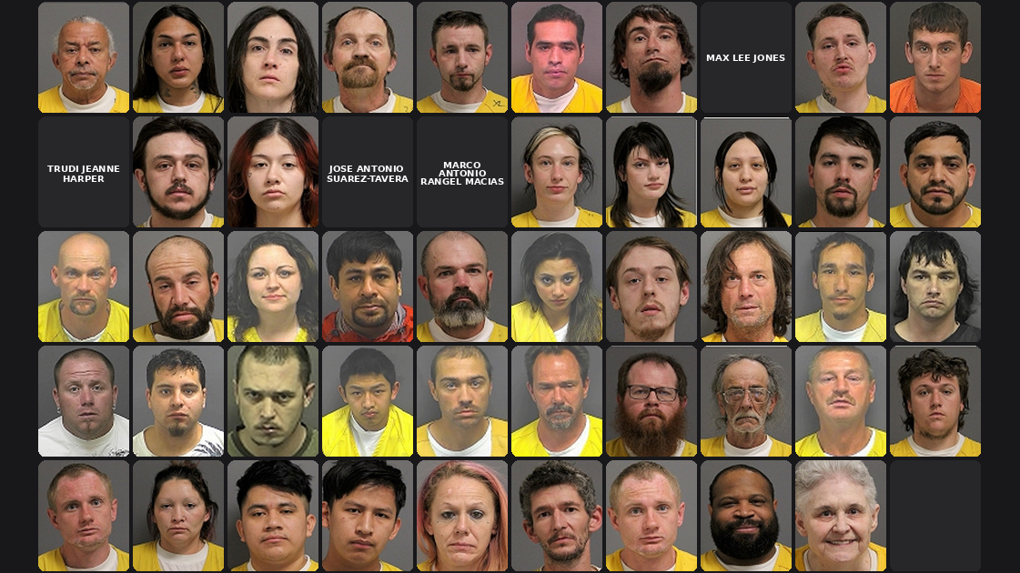 Weekly Jail Bookings for 2/22/26 to 2/28/26