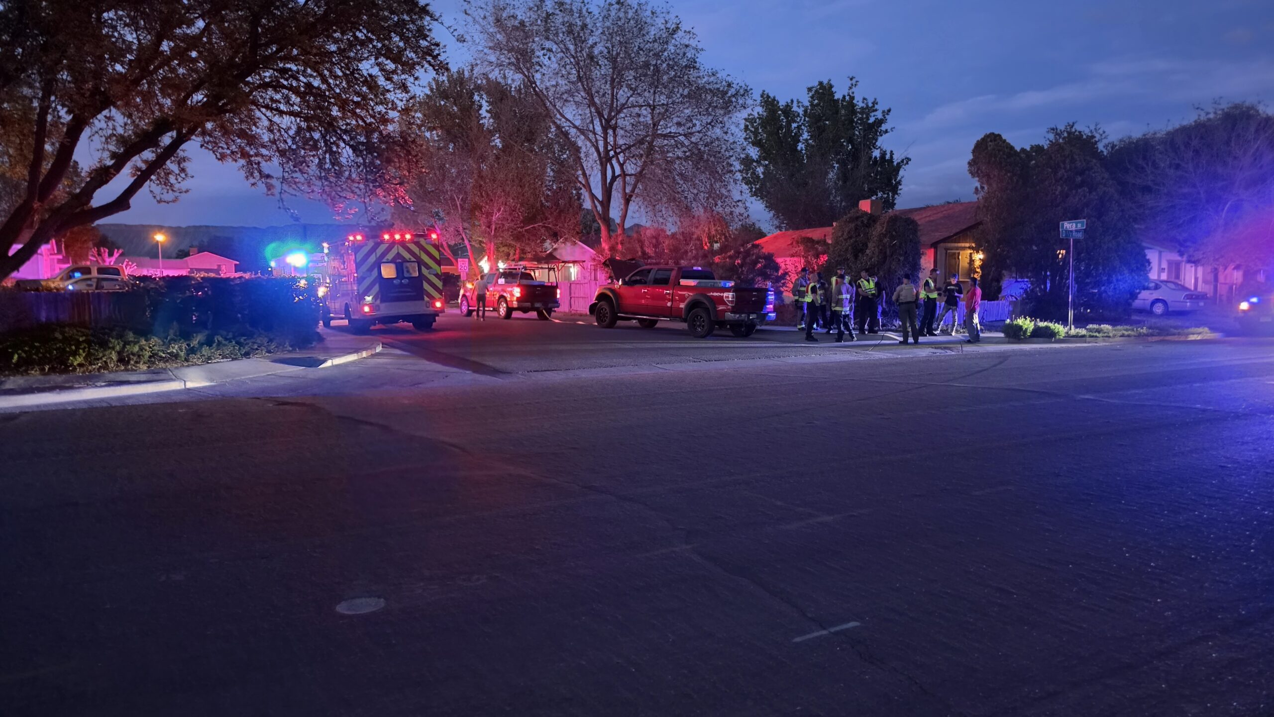 Single Vehicle Crash, D 1/2 Rd & Pera St