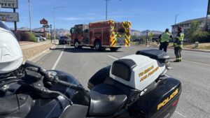 Vehicle vs Motorcycle, Area of Horizon Dr