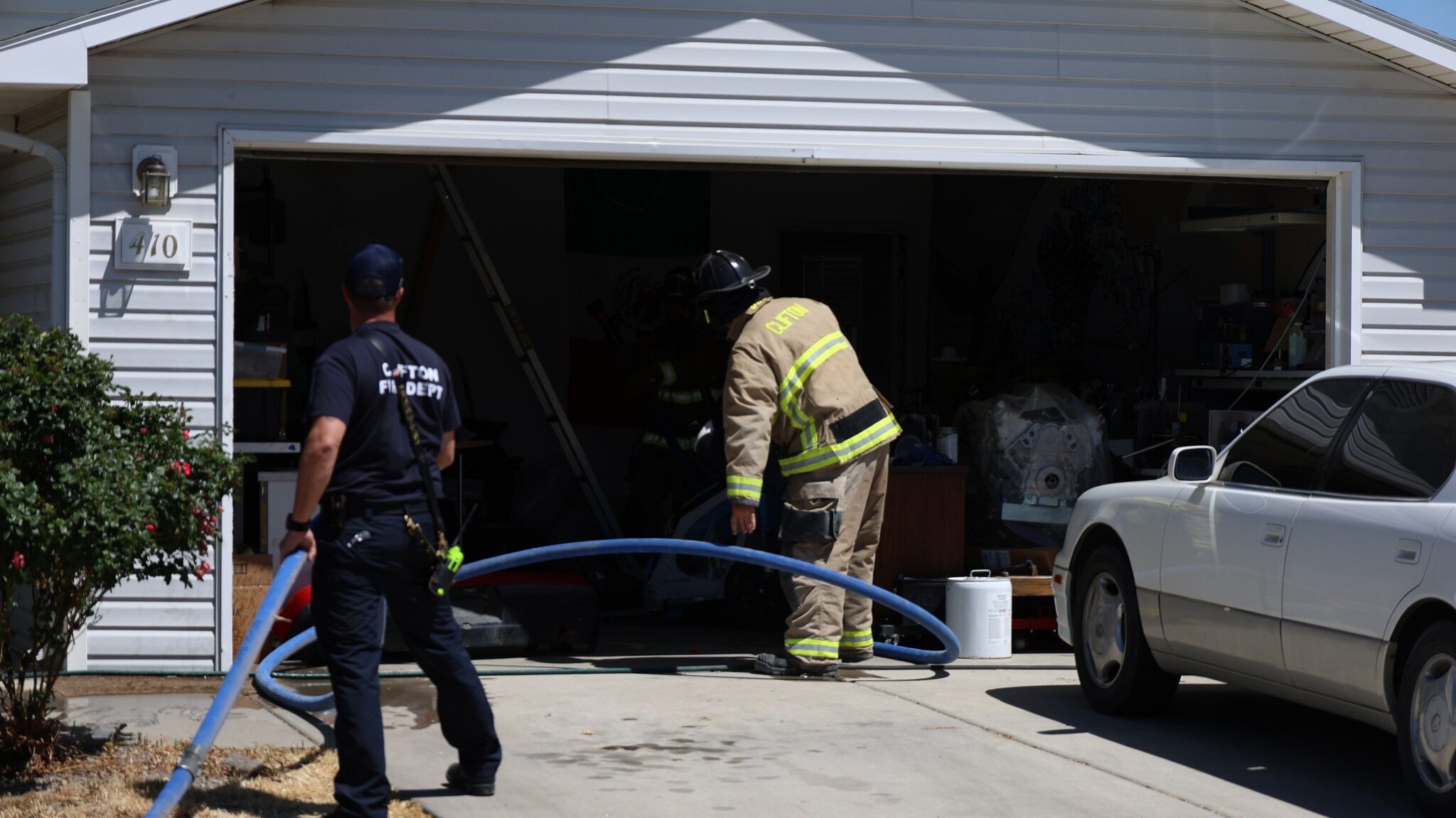 House Fire, D Rd & E Grove Dr