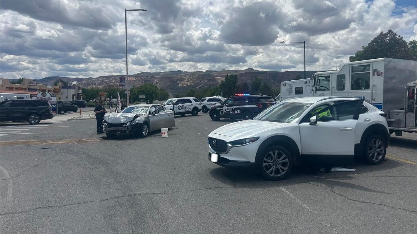 Two Vehicle Crash, Jurassic Ave & Hwy 340