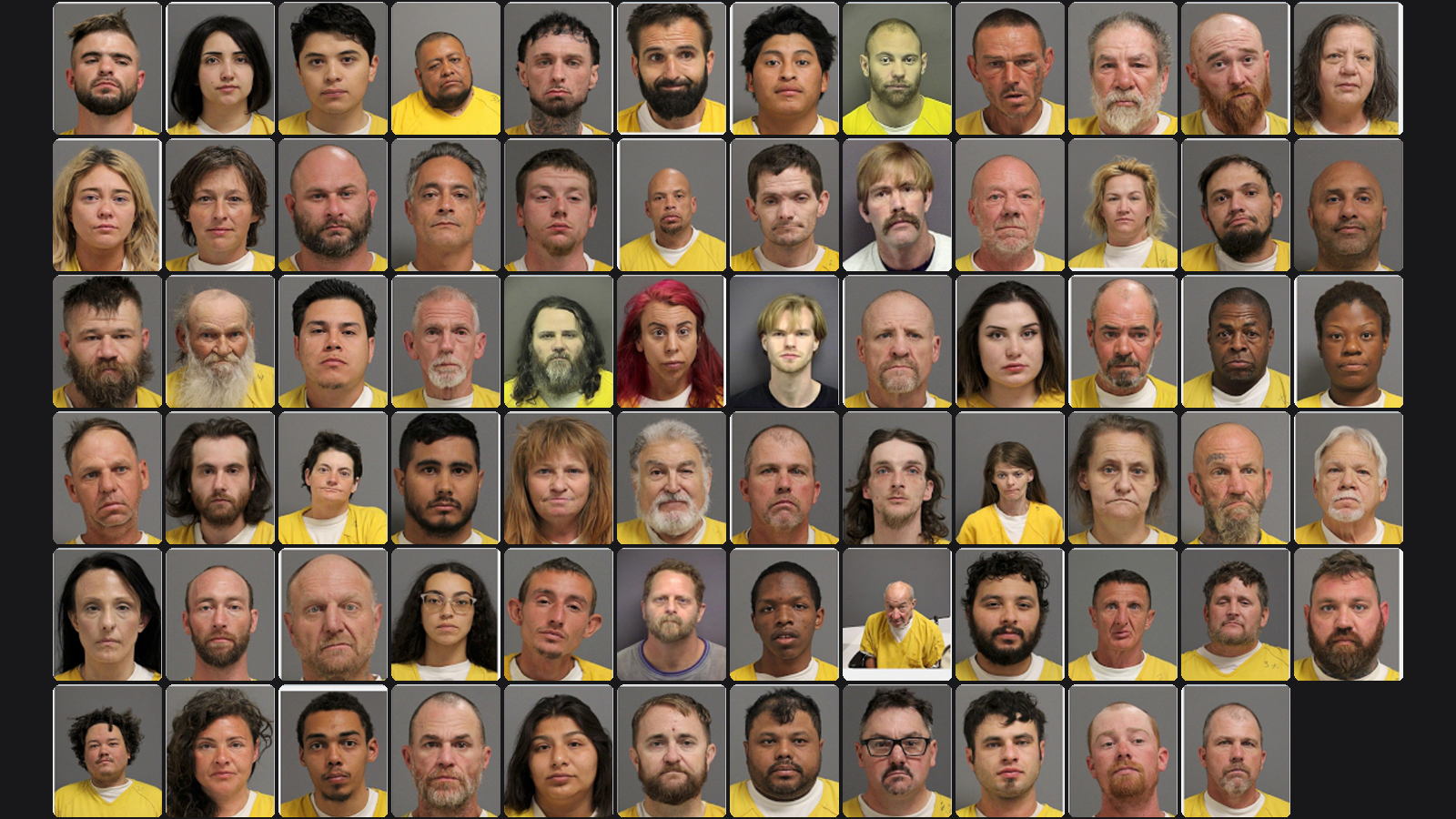 Weekly Jail Bookings for 4/26/26 to 5/2/26