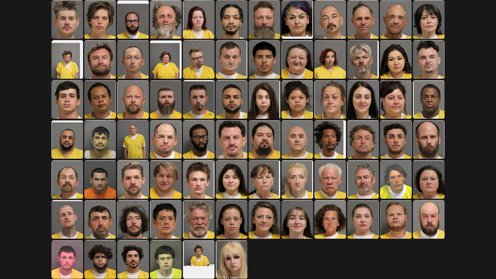 Weekly Jail Bookings for 5/10/26 to 5/16/26