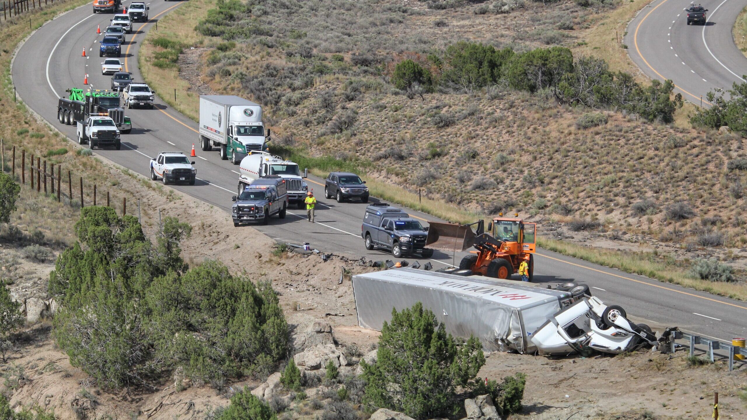 Semi Rollover, Mile 66 on I-70