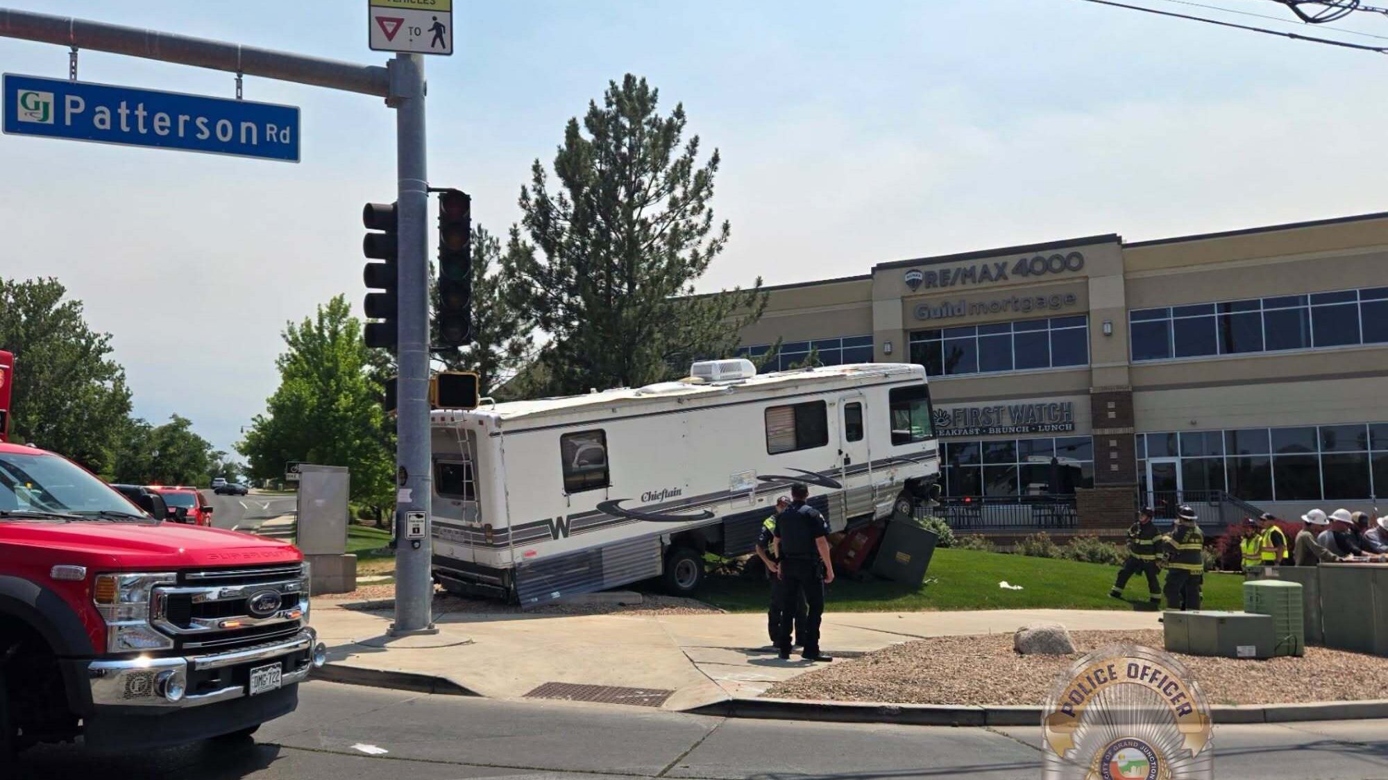 RV Crash, Power Outage, Patterson Rd & N 1st St