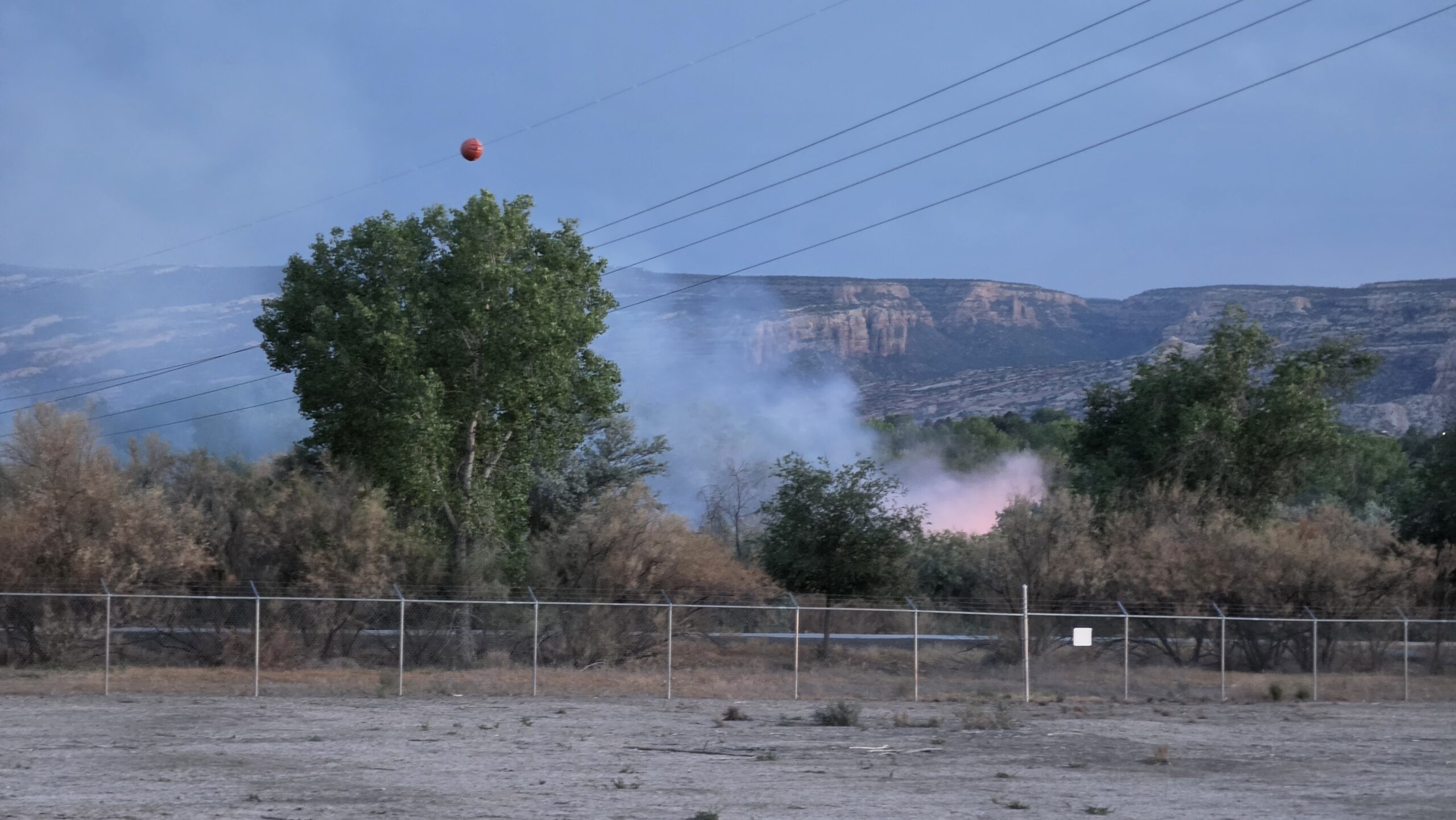 Brush Fire, Connected Lakes Near Dike Rd