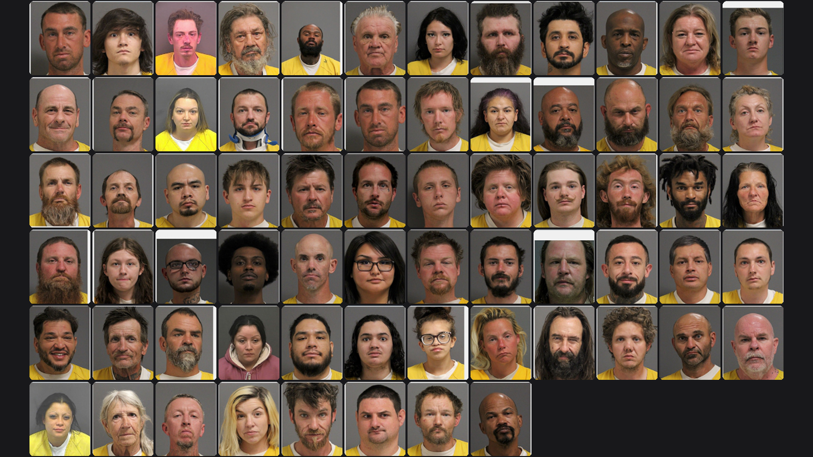 Weekly Jail Bookings for 6/21/26 to 6/27/26
