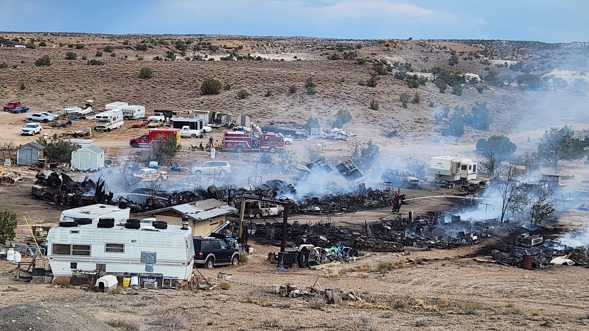 Structure Fire, Bean Ranch Rd & Hwy 50