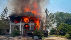House Fire, Quail Run Dr & Gambels Rd
