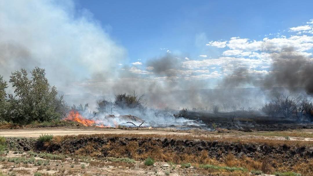 Brush Fire, Area of K Rd & 22 Rd