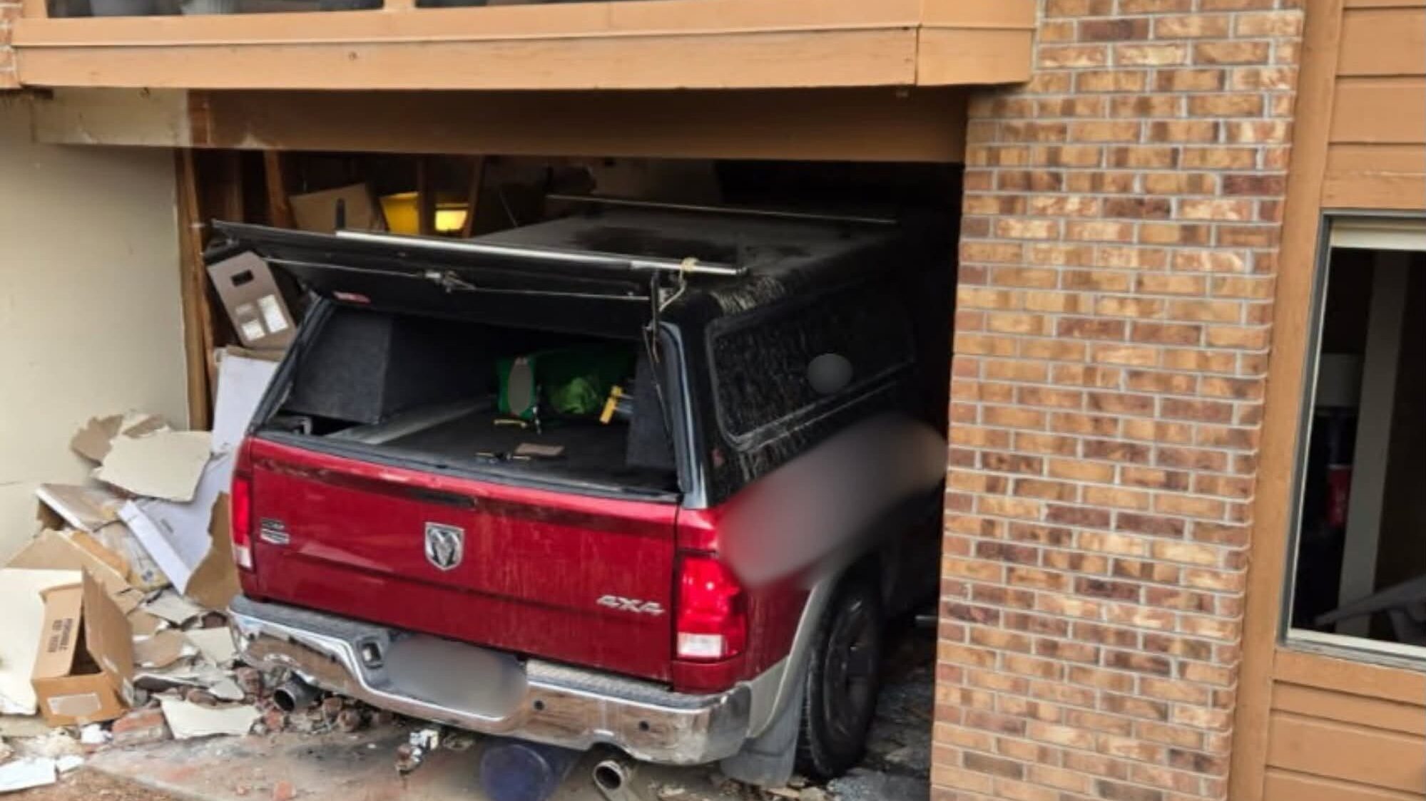 Vehicle vs Building, Ridge Dr & N 12th St