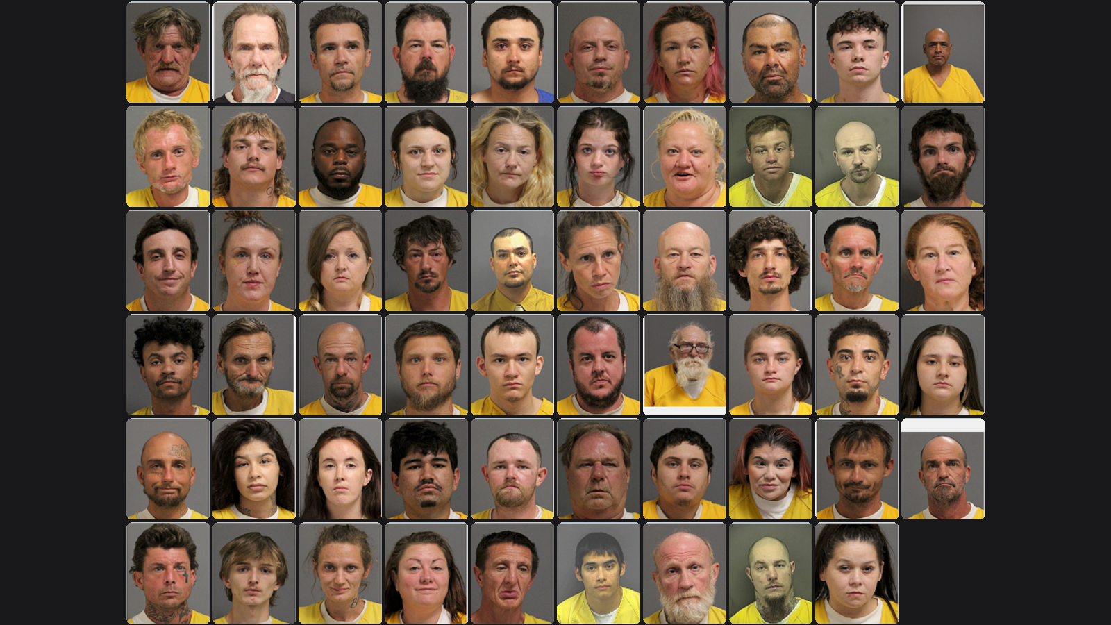 Weekly Jail Bookings for 7/26/26 to 8/1/26
