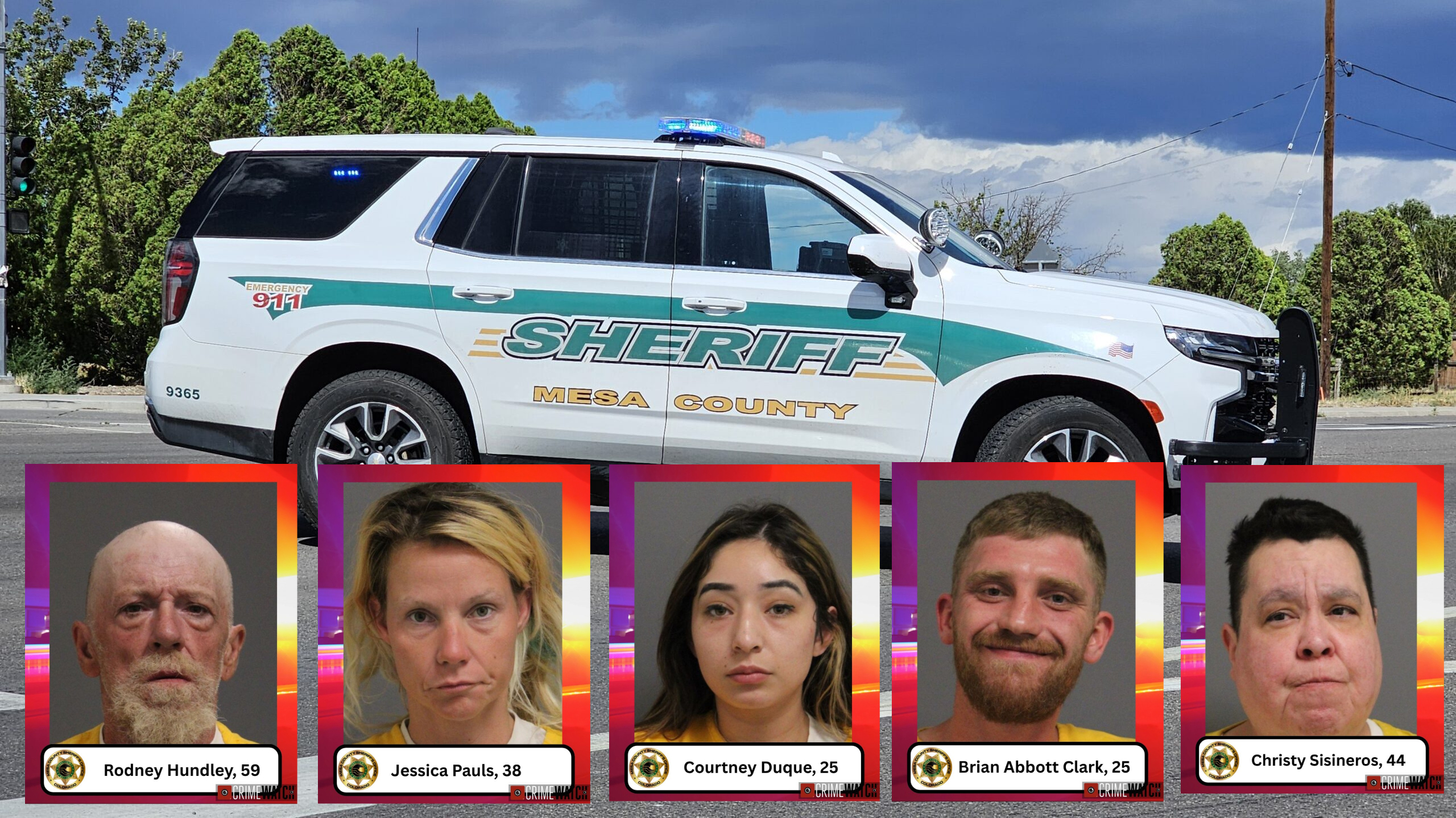 Sheriff’s Office Details Five Weekend Arrests