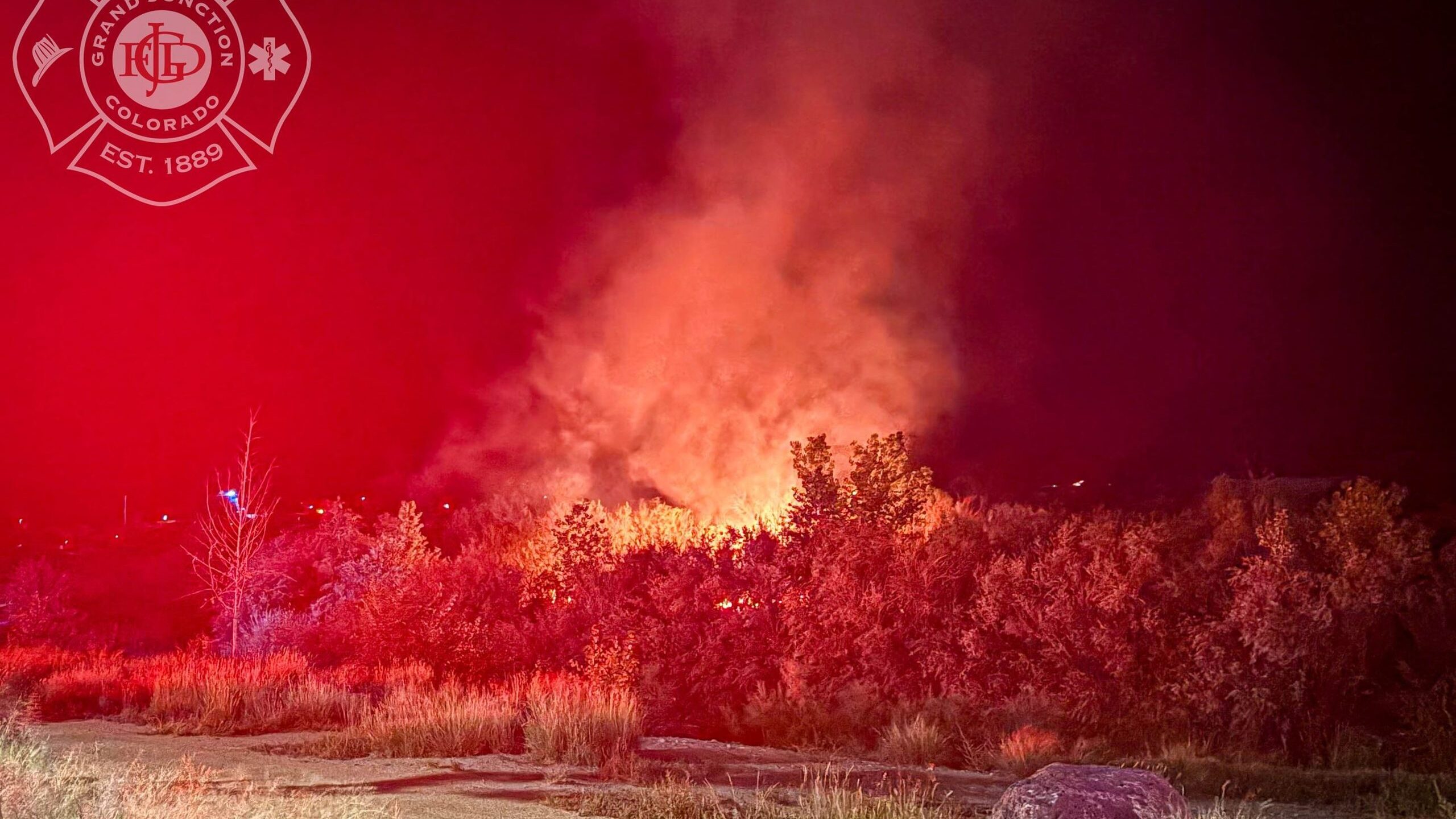 Brush Fire, Las Colonias & Riverside Pkwy