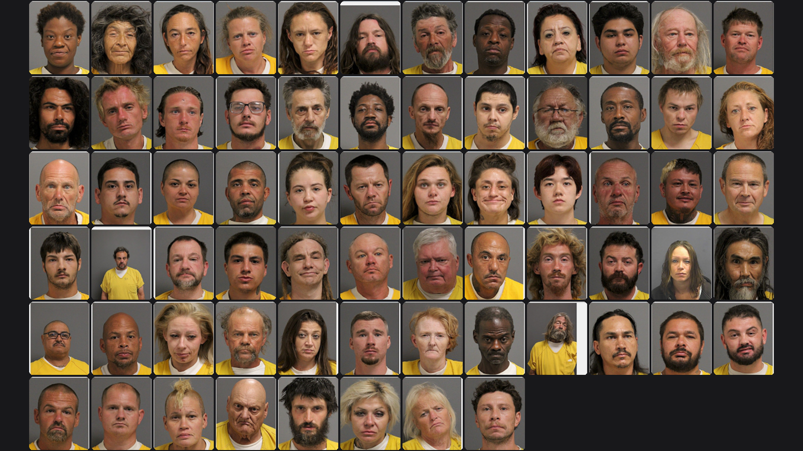 Weekly Jail Bookings for 8/30/26 to 9/5/26